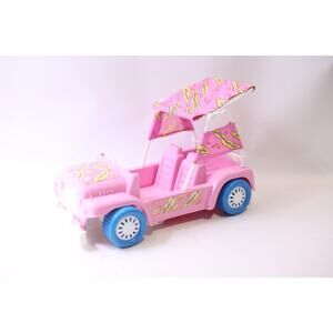 Barbie, Beach Buggy, 1990, Mattel, Pink Car with Blue Wheels